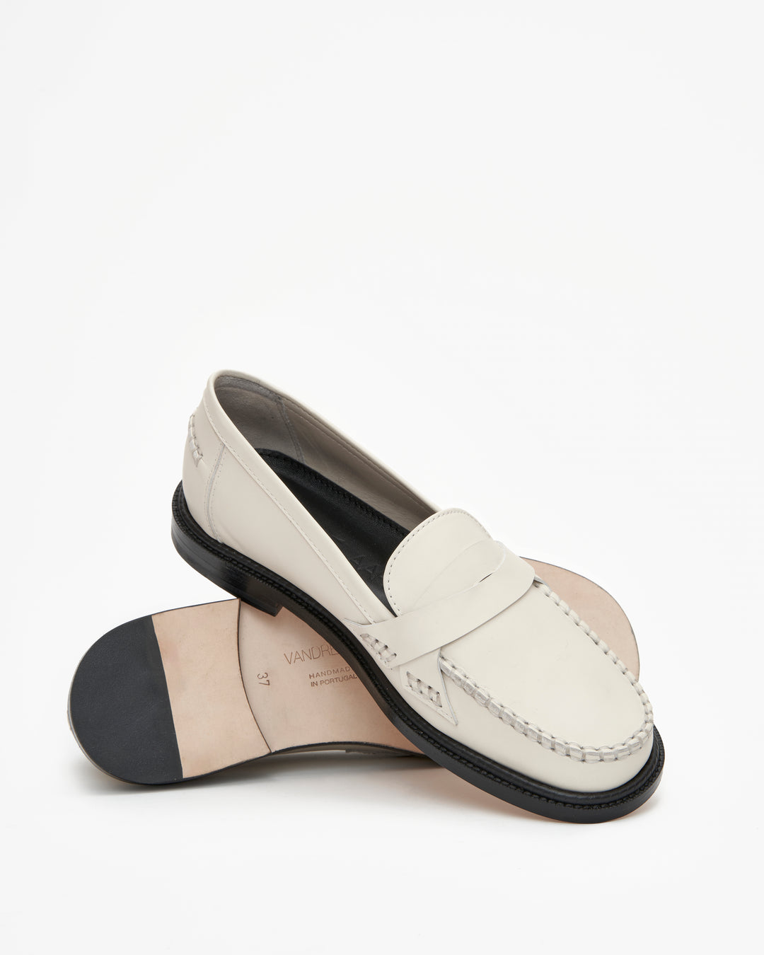 Mona Loafer, Cream Leather