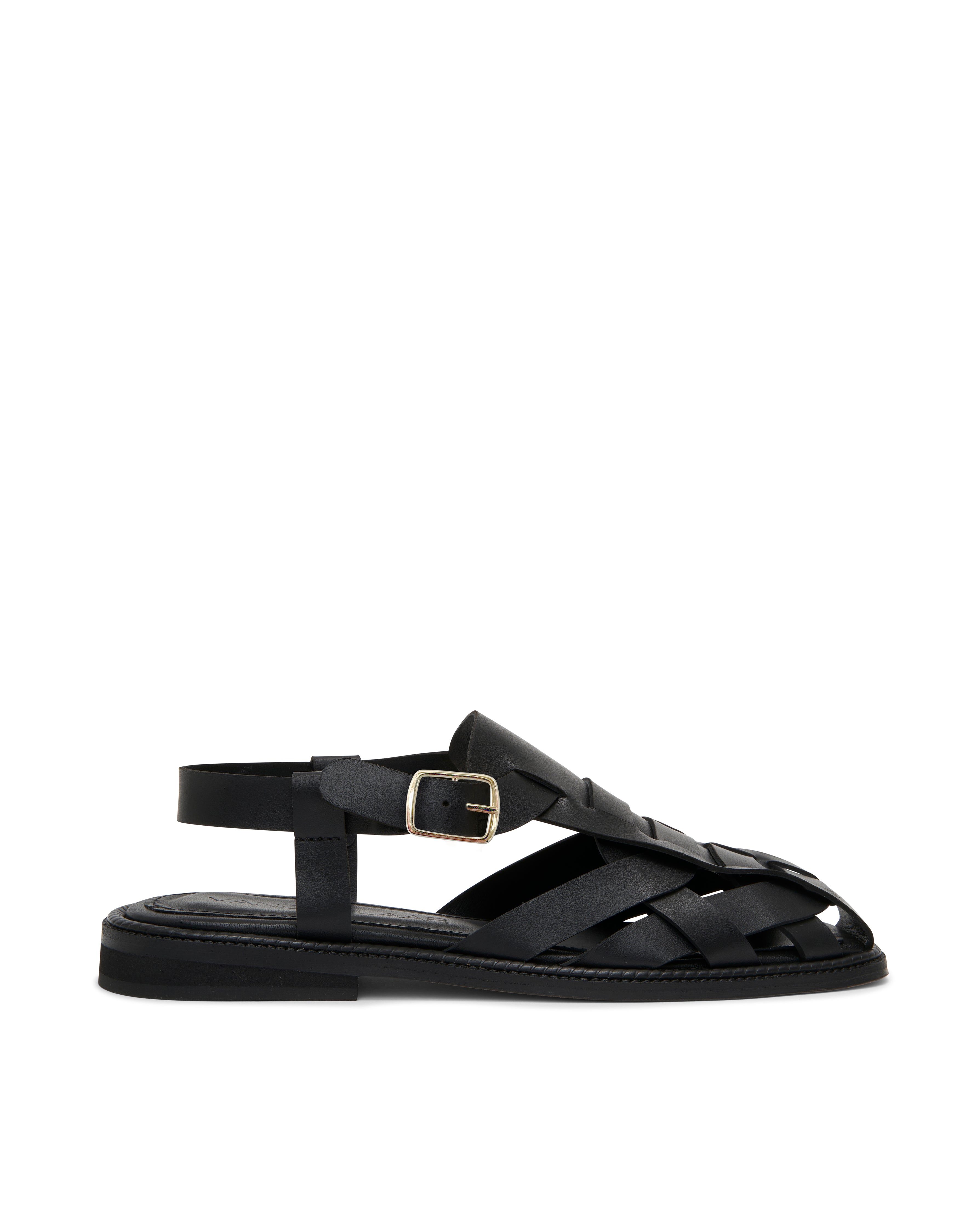 VANDR LAAR Nora Sandal Black Leather