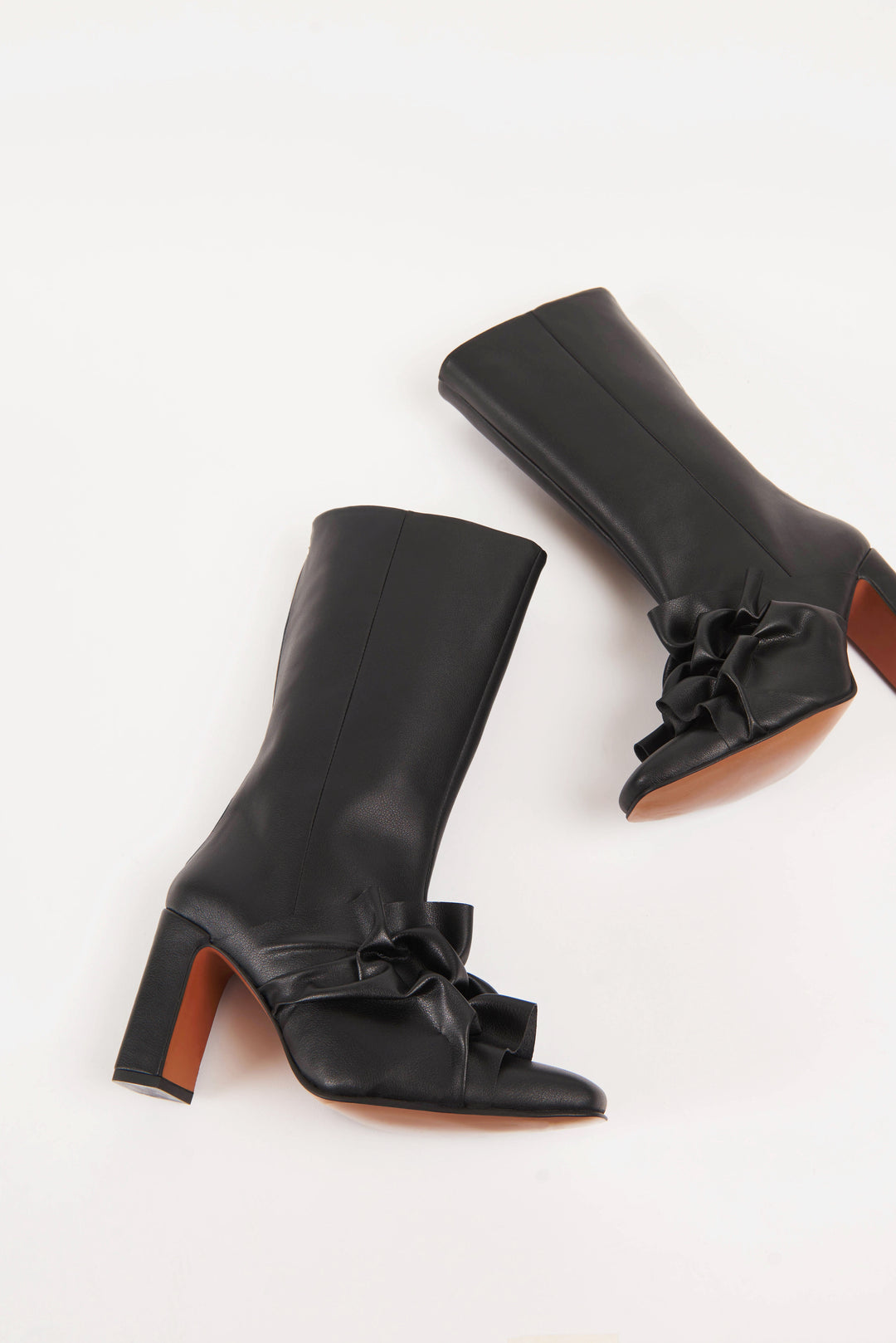 Greta Boot, Black Vegan Leather